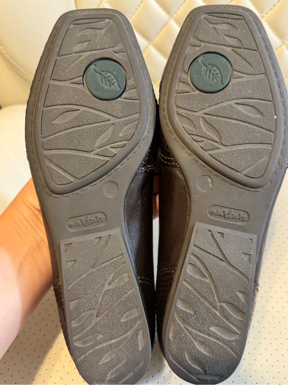 Nurture Women’s Brown Leather Ballet Flats Buckle Shoes – Size 7.5 - Picture 5 of 7